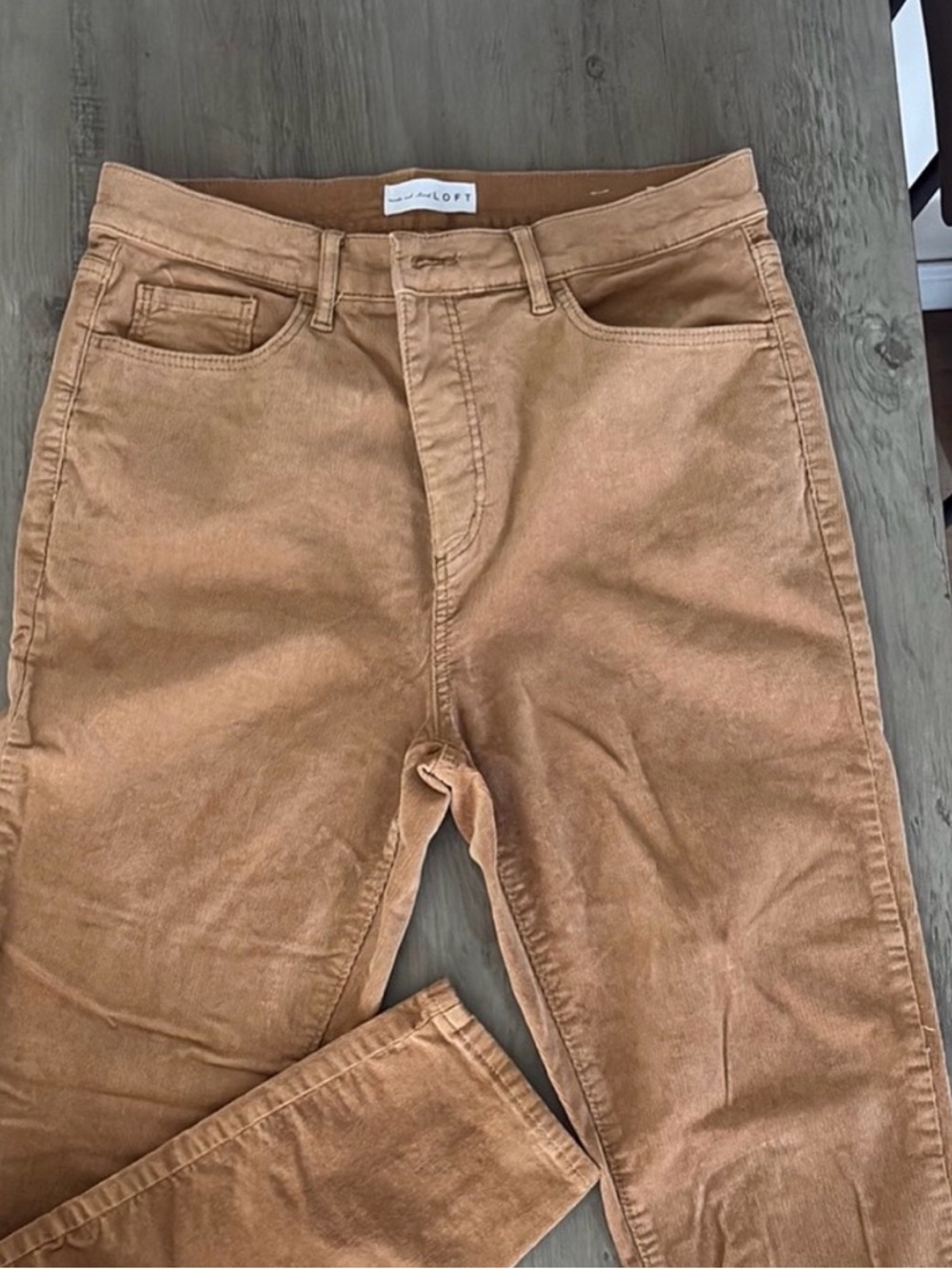 Loft Tan corduroy Pants